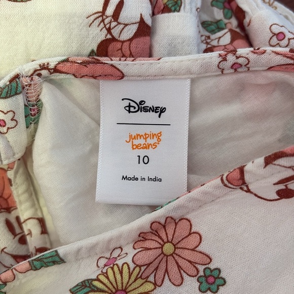 Disney Jumping Beans Limited Edition Minnie Mouse Tiered Bow Back Dress Size 10 - Picture 4 of 4